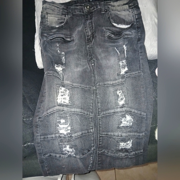 Other - Distressed Black Denim Jeans
